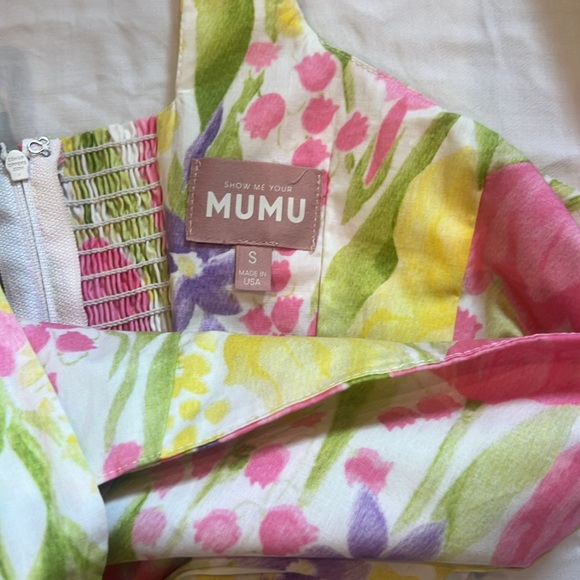 Prim Mini Dress in Blooming Tulips, Show Me Your MuMu Size: Small S - Picture 6 of 6
